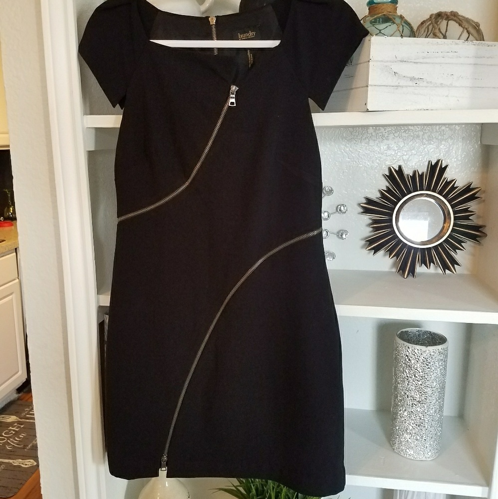 Laundry Black Zipper Dress